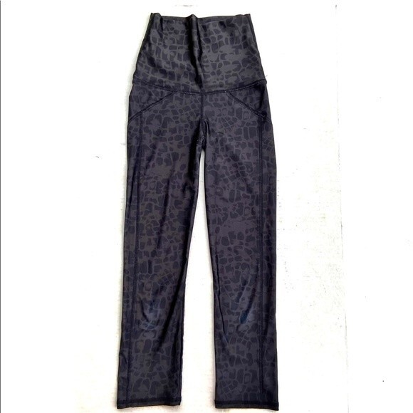 Emily Hsu Designs Animal Print High Waisted Leggings in Grey XS NWOT - Picture 1 of 11